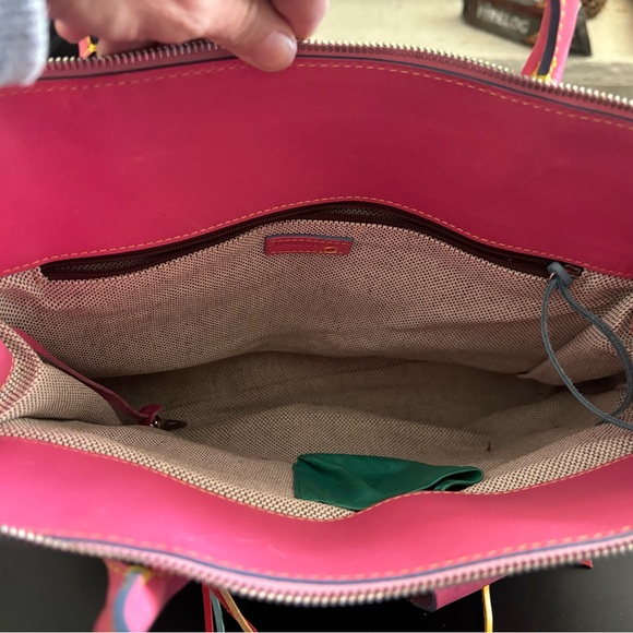 Dooney & Bourke Green and Pink Shoulder Bags - Picture 8 of 10